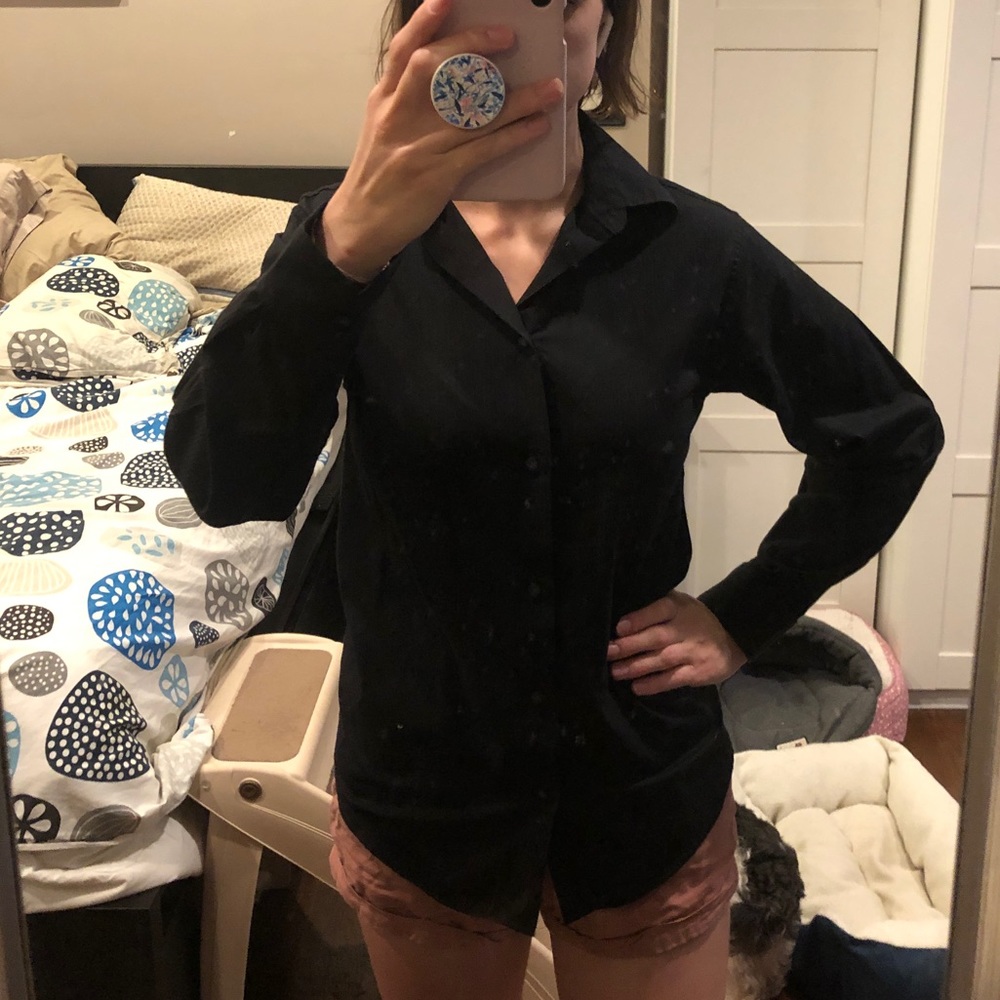 Black Button Down - Picture 2 of 4